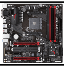 Материнская плата Gigabyte GA-AX370M-Gaming 3 Socket AM4, AMD X370, 4xDDR4-2667, D-SUB+DVI-D+HDMI, 2xPCI-Ex16, 1xPCI-Ex1, 6xSATA3(RAID 0/1/10), 1xM.2, 8 Ch Audio, GLan, (2+4)xUSB2.0, (6+2)xUSB3.1, 1xPS/2, mATX, RTL                                    