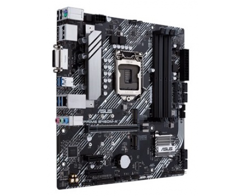 Материнская плата ASUS PRIME B460M-A, LGA1200, B460, 4*DDR4, D-Sub + DVI + HDMI, SATA3 + RAID, Audio, Gb LAN, USB 3.2*6, USB 2.0*6, COM*1 header, LPT*1 header (w/o cable), mATX ; 90MB13E0-M0EAY0