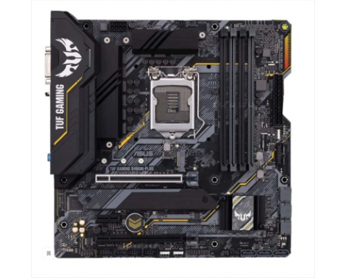 Материнская плата ASUS TUF GAMING B460M-PLUS, LGA1200, B460, 4*DDR4, DP+DVI+HDMI, , SATA3 + RAID, Audio, Gb LAN, USB 3.2*6, USB 2.0*6, COM*1 header (w/o cable), mATX ; 90MB1450-M0EAY0