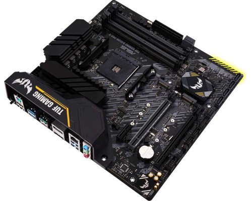 Материнская плата ASUS TUF GAMING B450M-PRO II, Socket AM4, B450, 4*DDR4, DVI+HDMI, CrossFireX, SATA3 + RAID, Audio, Gb LAN, USB 3.1*6, USB 2.0*6, COM*1 header (w/o cable), mATX ; 90MB1610-M0EAY0