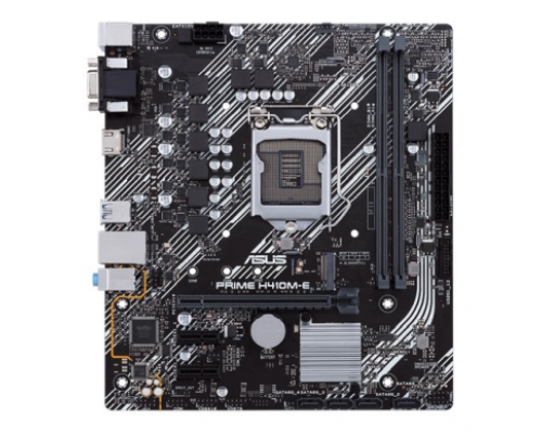 Материнская плата ASUS PRIME H410M-E, LGA1200, H410, 2*DDR4, D-Sub + HDMI, SATA3, Audio, Gb LAN, USB 3.2*4, USB 2.0*6, COM*1 header (w/o cable), mATX ; 90MB13H0-M0EAY0