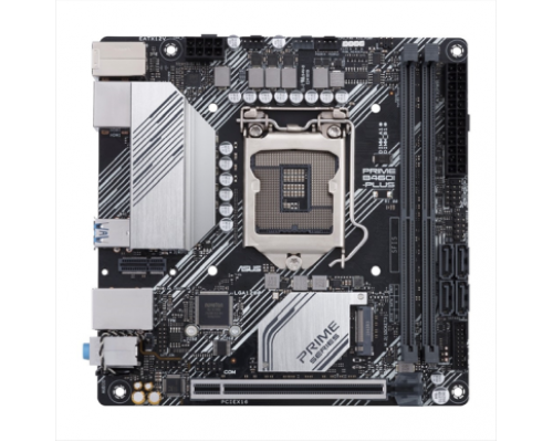 Материнская плата ASUS PRIME PRIME B460I-PLUS, LGA1200, B460, 2*DDR4, DP + HDMI, SATA3 + RAID, Audio, Gb LAN, USB 3.2*4, USB 2.0*2, COM*1 header, mITX ; 90MB14X0-M0EAY0