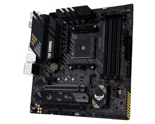 Материнская плата ASUS TUF GAMING B450M-PRO S, Socket AM4, B450, 4*DDR4, DVI+HDMI, CrossFireX, SATA3 + RAID, Audio, Gb LAN, USB 3.1*6, USB 2.0*6, COM*1 header (w/o cable), mATX ; 90MB1560-M0EAY0