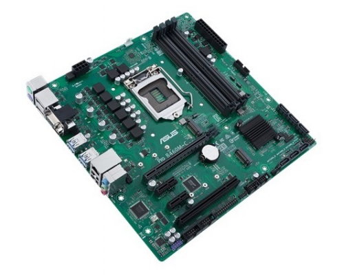 Материнская плата ASUS PRO B460M-C/CSM, LGA1200, B460, 4*DDR4, D-Sub, DP, HDMIx1, SATA3 + RAID, Audio, Gb LAN, USB 3.2*6, USB 2.0*6, mATX; 90MB13S0-M0EAYC