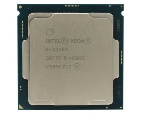 Процессор CPU Intel Xeon E-2226G (3.4GHz/12MB/6cores) LGA1151 OEM,  TDP 80W, UHD Gr. 630 350 MHz, up to 128Gb DDR4-2666 , CM8068404174503SRF7F