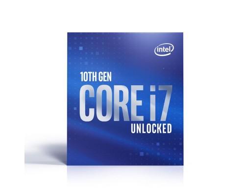 Процессор CPU Intel Core i7-10700K (3.8GHz/16MB/8 cores) LGA1200 OEM, UHD630 350MHz, TDP 125W, max 128Gb DDR4-2933, BX8070110700KSRH72