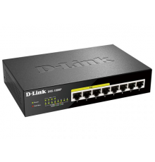 Коммутатор D-Link DGS-1008P/D2A,L2 Unmanaged Switch with 8 10/100/1000Base-T ports (4 PoE ports 802.3af/802.3at (30 W), PoE Budget 68).8K Mac address, Auto-sensing, 802.3x Flow Control, Stand-alone, Auto MDI/M                                         