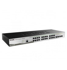 Коммутатор управляемый D-Link DGS-1210-28/ME/DC/A2A, L2 Managed Switch with 24 10/100/1000Base-T ports and 4 1000Base-X SFP ports.16K Mac address, 802.3x Flow Control, 4K of 802.1Q VLAN, 802.1p Priority Queues, Traffic Seg                            