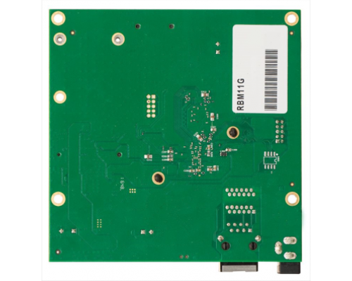 Маршрутизатор MikroTik RouterBOARD M11G with Dual Core 880MHz CPU, 256MB RAM, 1x Gbit LAN, 1x miniPCI-e, RouterOS L4