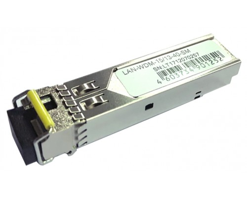 Трансивер Модуль SFP WDM 1.25G, 1550nm / 1310nm, 40 km, LC, DDM, Cisco