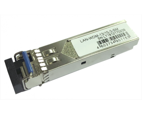 Трансивер Модуль SFP WDM 1.25G, 1310nm / 1550nm, 3 km, LC, DDM, Cisco