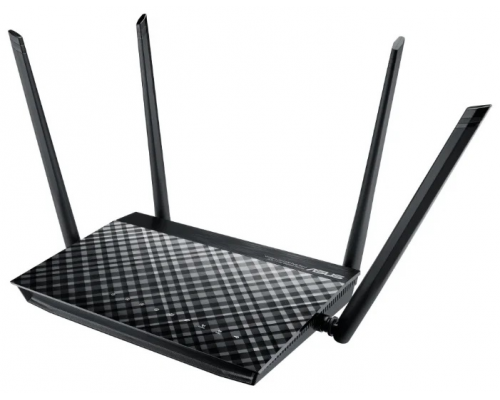 Роутер беспроводной Asus RT-AC57U AC1200 10/100BASE-TX/4G ready черный