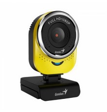 Веб-камера Genius QCam 6000 Yellow [32200002403] желтая, 2Mp, FHD 1080p@30fps, угол обзора 90°, поворотная 360°, универсальный держатель, USB2.0, кабель 1.5м                                                                                             