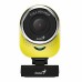 Веб-камера Genius QCam 6000 Yellow [32200002403] желтая, 2Mp, FHD 1080p@30fps, угол обзора 90°, поворотная 360°, универсальный держатель, USB2.0, кабель 1.5м