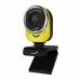 Веб-камера Genius QCam 6000 Yellow [32200002403] желтая, 2Mp, FHD 1080p@30fps, угол обзора 90°, поворотная 360°, универсальный держатель, USB2.0, кабель 1.5м