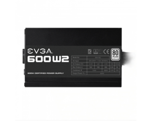 Блок питания ПК EVGA 600 W2 100-W2-0600-K2 600W 80+ white