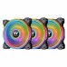 Вентилятор для корпуса Riing Quad 14 RGB Radiator Fan TT Premium Edition 3Pack [CL-F089-PL14SW-A] Thermaltake