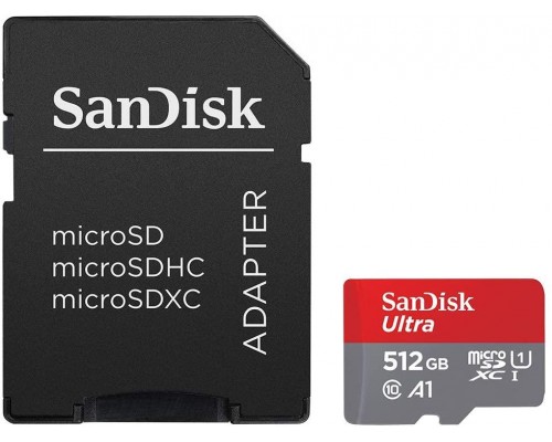 Карта памяти MICRO SDXC 512GB UHS-I W/A SDSQUA4-512G-GN6MA SANDISK