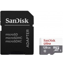 Карта памяти MICRO SDXC 128GB UHS-I W/A SDSQUNR-128G-GN6TA SANDISK                                                                                                                                                                                        