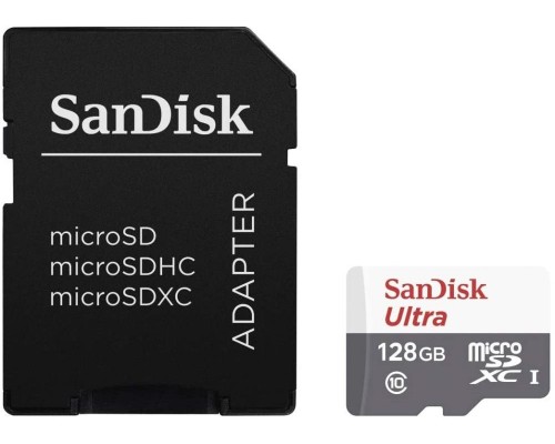 Карта памяти MICRO SDXC 128GB UHS-I W/A SDSQUNR-128G-GN6TA SANDISK