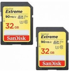 Карта памяти SDHC 32GB UHS-I 2PACK SDSDXVE-032G-GNCI2 SANDISK                                                                                                                                                                                             