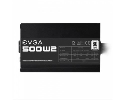 Блок питания для ПК EVGA 500 W2 100-W2-0500-K2 80+ white 500W