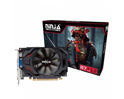 Видеокарта AKR735025F Ninja Radeon R7-350 (512SP) 2G GDDR5 128BIT (DVI/HDMI/CRT), RTL