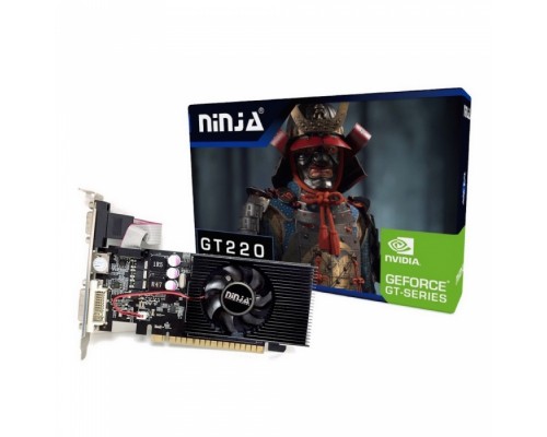 Видеокарта Ninja NH22NP013F, GT220 PCIE (48SP) 1G 128BIT DDR3 (DVI/HDMI/CRT) RTL