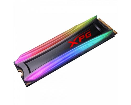 Накопитель SSD NVMe M.2 2280 256GB ADATA XPG SPECTRIX S40G RGB Client SSD [AS40G-256GT-C] PCIe Gen3x4 with NVMe, 3500/1200, IOPS 210/230K, MTBF 2M, 3D TLC, 160TBW, 0.34DWPD, Customizable RGB lighting, Heatsink, RTL (771106)