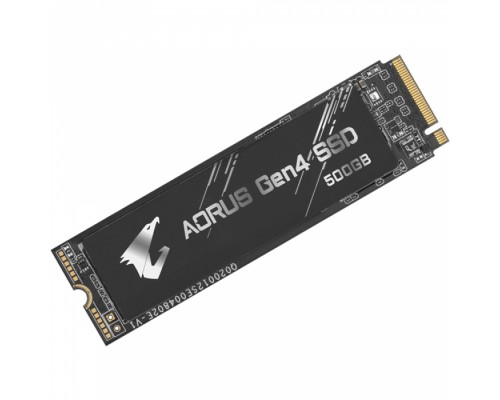 Накопитель SSD NVMe M.2 2280 500GB Gigabyte AORUS Client SSD GP-AG4500G PCIe Gen4x4 with NVMe, 5000/2500, IOPS 400/550K, MTBF 1.77M, 3D TLC, 512MB, 850TBW, 0.93DWPD, RTL  (809355)