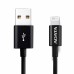 Кабель USB Cable ADATA Lightning-USB AMFIPL-1M-CBK 1m, Sync & Charge, Fast charging up to 2.4A, Apple MFi-certified, Black, RTL