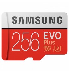 Карта microSDXC 256GB Samsung EVO Plus  Samsung MB-MC256HA/RU UHS-I U1 Class 10, Adapter, 100/90 MB/s, 10000 циклов, - 25°C to 85°C, RTL (168253)                                                                                                         