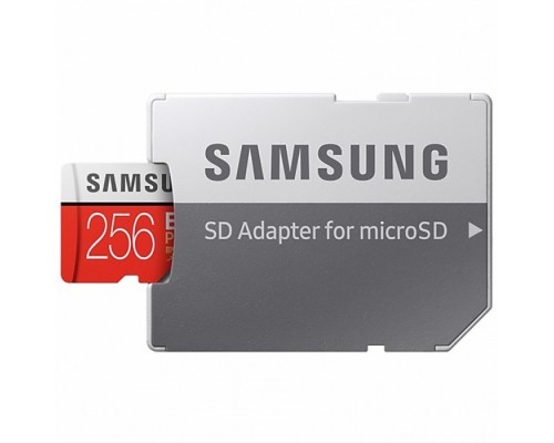 Карта microSDXC 256GB Samsung EVO Plus  Samsung MB-MC256HA/RU UHS-I U1 Class 10, Adapter, 100/90 MB/s, 10000 циклов, - 25°C to 85°C, RTL (168253)