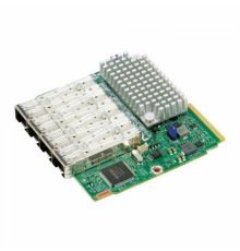 Контроллер 4-портовый Ethernet Supermicro 10GbE SFP+, Intel® XL710 controller, Super I/O Module (SIOM) Form Factor, AOC-MTG-I4S-O                                                                                                                         