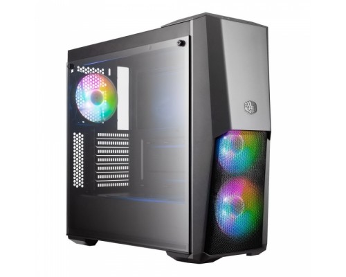 Корпус ПК MasterBox MB500 ARGB MCB-B500D-KGNN-S01 Mid Tower Chassis, 3 x RGB fans, RGB controller included, Tempered glass side panel (095164)