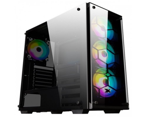 Корпус ПК Venom X  EN41756 E-ATX, USB3.0x1+USB2.0x2, Front & Left TG,Front 3xCX120 & Rear 1xCX120 Fans