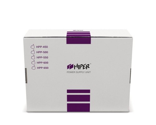 Блок питания HIPER HPP-650 (ATX 2.31, 650W, Active PFC, 120mm fan, черный) BOX