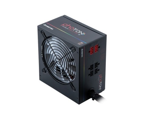 Блок питания Chieftec CTG-750C-RGB (ATX 2.3, 750W, >85 efficiency, Active PFC, RGB Rainbow 120mm fan, Cable Management) Retail