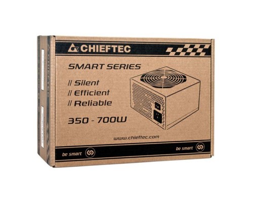 Блок питания Chieftec Smart GPS-400A8 (ATX 2.3, 400W, >85 efficiency, Active PFC, 120mm fan) Retail