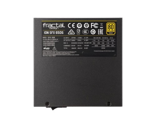 Блок питания Fractal Design ION SFX-L 650W Gold / SFX-L, 80PLUS Gold, fully modular, 120mm fan / FD-PSU-ION-SFX-650G-BK