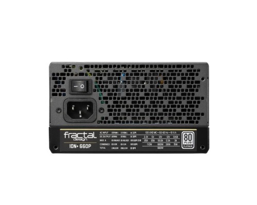 Блок питания Fractal Design ION+ 660W Platinum / ATX 2.4, Active PFC, 80 PLUS Platinum, fully modular, 140mm fan / FD-PSU-IONP-660P-BK