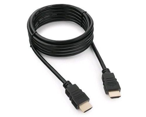 Кабель HDMI Гарнизон  3м, v1.4 , черный, М/М, позол.разъемы, экран, пакет (GCC-HDMI-3M)