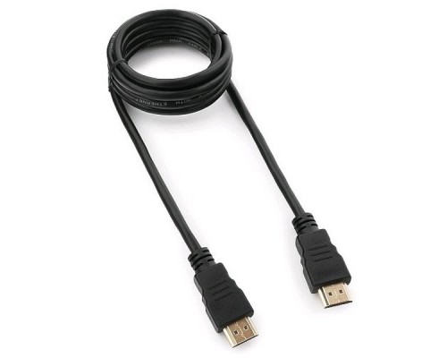 Кабель HDMI Гарнизон  1.8м, v1.4 , черный, М/М, позол.разъемы, экран, пакет (GCC-HDMI-1.8M)