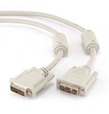 Кабель DVI-D single link Gembird/Cablexpert, 3м, 19M/19M, экран, феррит.кольца, пакет                                                                                                                                                                     