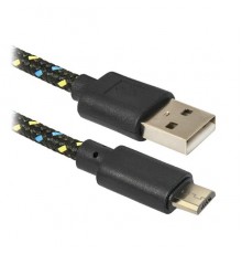 Кабель Defender USB2.0 USB08-03T AM-microBM черный, 1м  (87474)                                                                                                                                                                                           