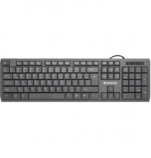 Клавиатура проводная  Defender OfficeMate SM-820 RU (черный) полноразмерная  (45820)                                                                                                                                                                      