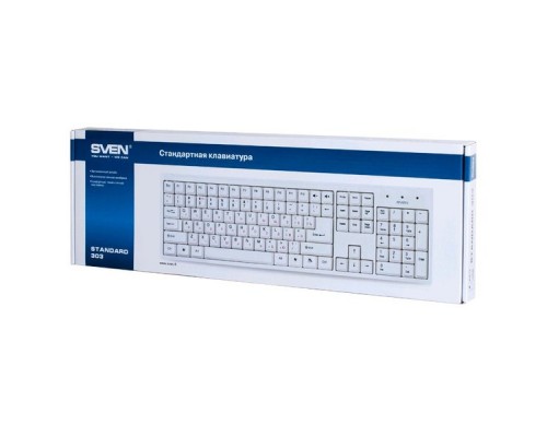 Клавиатура SVEN Standard 303 / USB / WIRED / White