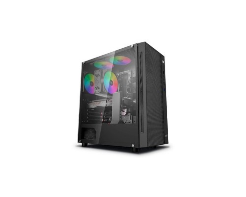 Корпус Deepcool MATREXX 55 MESH без БП, боковое окно (закаленное стекло), черный, ATX