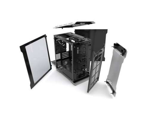 Корпус PHANTEKS Enthoo Evolv mATX Tempered Glass, Galaxy Silver Edition, RGB LED иллюминация, Micro ATX