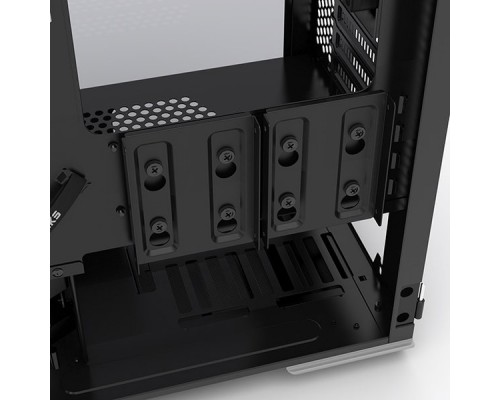 Корпус PHANTEKS Enthoo Evolv mATX Tempered Glass, Galaxy Silver Edition, RGB LED иллюминация, Micro ATX